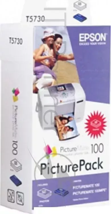 Картридж струйный EPSON C13T573040 PicturePack 100 (135стр.) +PictureMate Photo Paper