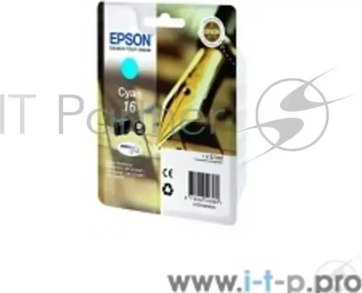 Картридж EPSON C13T16224010 16 CY Cyan для WorkForce WF-2010W/WF-2510/WF-2540 EPSON 16 CY