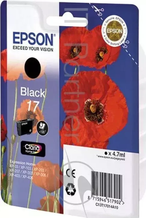 Картридж струйный EPSON C13T17014A10 черный для