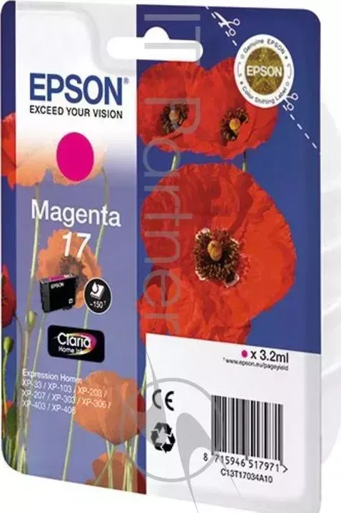 Картридж струйный EPSON C13T17034A10 пурпурный для