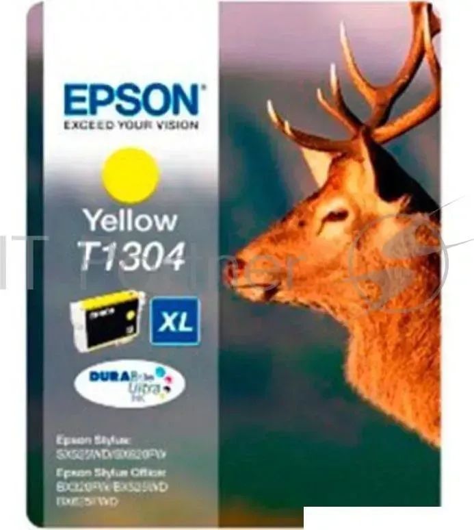 Картридж струйный EPSON C13T13044010 желтый для
