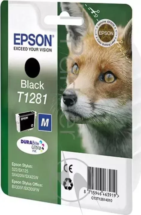 Картридж струйный EPSON C13T12814011 черный для