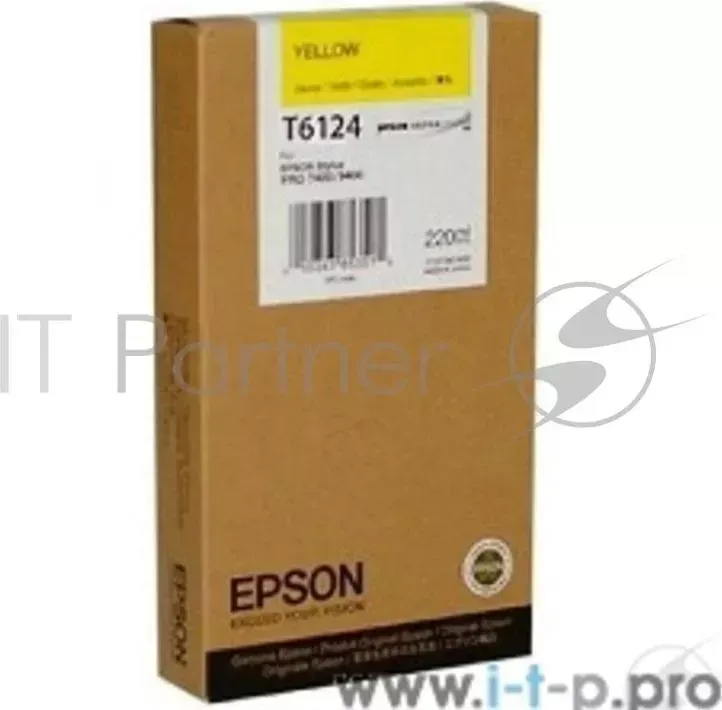 Картридж струйный EPSON C13T612400 yellow для Stylus Pro 7400/9400 220ml