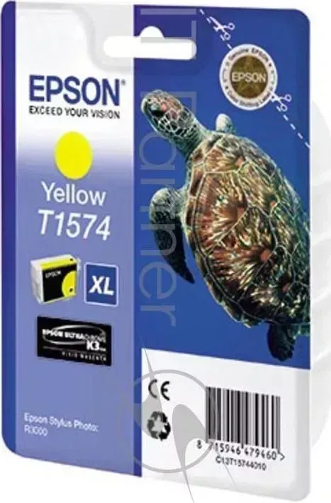 Картридж струйный EPSON C13T15744010 желтый для