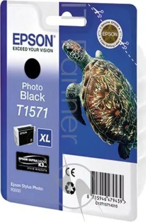 Картридж струйный EPSON C13T15714010 фото черный для
