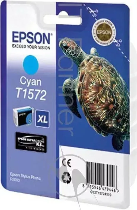 Картридж струйный EPSON C13T15724010 голубой для