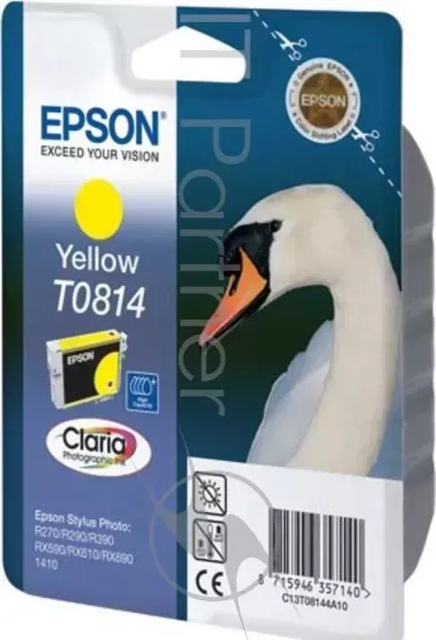 Картридж струйный EPSON C13T11144A10 желтый для