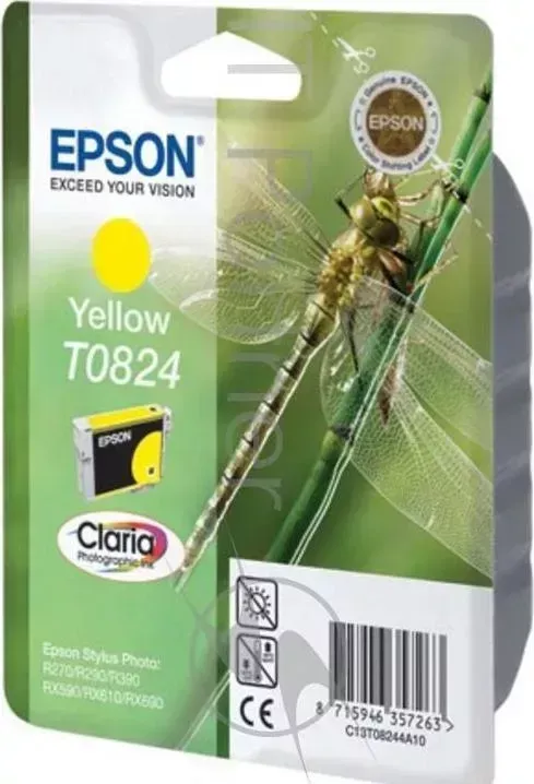 Картридж струйный EPSON C13T11244A10 желтый для