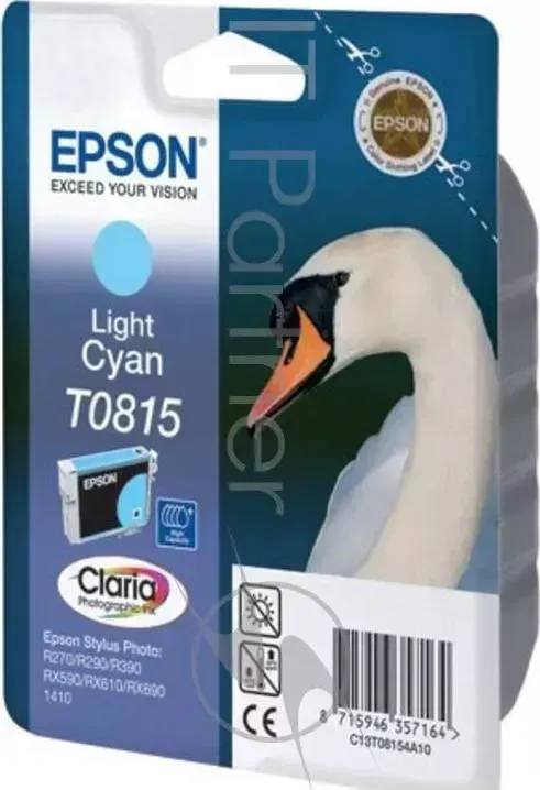 Картридж струйный EPSON C13T11154A10 светло голубой для