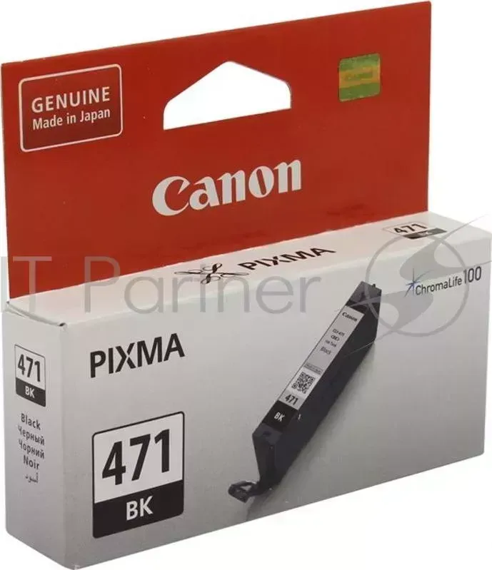 Картридж CANON CLI 471BK 0400C001 , Black черный, 7 мл., до 398 цв.фото 10х15, для PIXMA MG5740/MG6840/MG7740/ TS5040/TS6040/TS8040/TS9040 CLI471BK