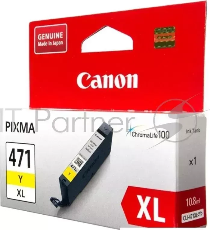 Картридж CANON CLI 471Y XL 0349C001 , Yellow желтый повышенной емкости, 11 мл, до 680 стр. A4, для Pixma iP7240/ MG5440/MG5740/MG6340/MG6840/MG7740/ TS5040/TS6040/T