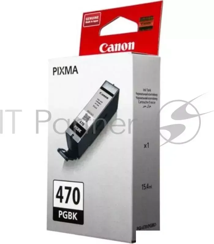 Картридж CANON PGI 470PGBK 0375C001 , Pigment Black пигментный черный, 15 мл, до 300 стр. A4, для Pixma iP7240/ MG5440/MG5740/MG6340/MG6840/MG7740/ TS5040/TS6040/TS