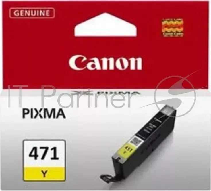 Картридж CANON CLI 471Y 0403C001 , Yellow желтый, 7 мл, до 323 стр. A4, для PIXMA MG5740/MG6840/MG7740/ TS5040/TS6040/TS8040/TS9040 CLI471Y