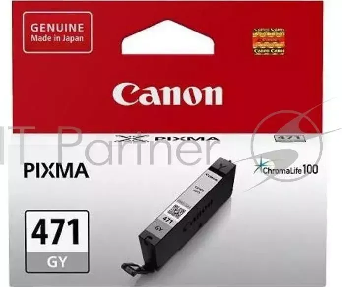 Картридж CANON CLI 471GY 0404C001 , Grey серый, 7 мл, до 120 цв.фото 10х15, для PIXMA MG5740/MG6840/MG7740/ TS5040/TS6040/TS8040/TS9040 CLI471GY