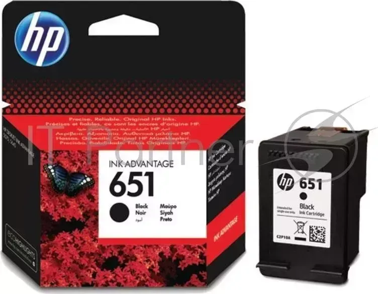Картридж струйный HP 651 C2P10AE черный для HP DJ IA5575e (600стр.) Hewlett-Packard HP HP DJ