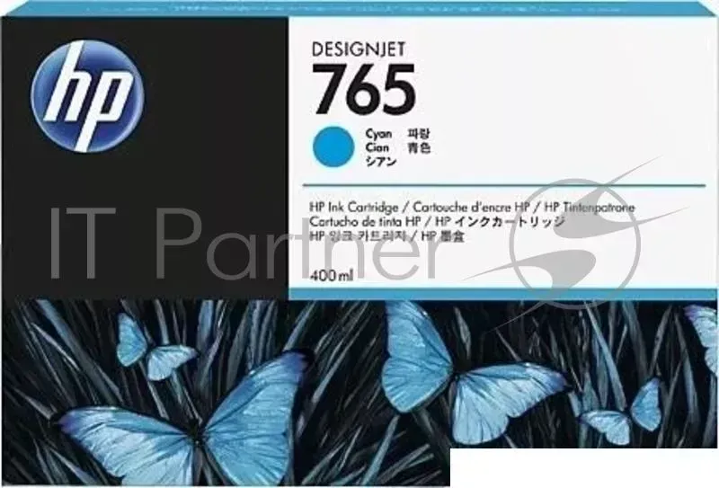 Картридж струйный HP 765 (F9J52A) голубой для HP Designjet T7200 (400мл) Hewlett-Packard HP HP