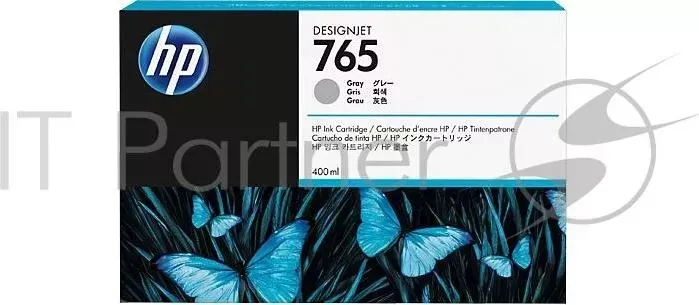 Картридж струйный HP 765 (F9J53A) серый для HP Designjet T7200 (400мл) Hewlett-Packard HP HP