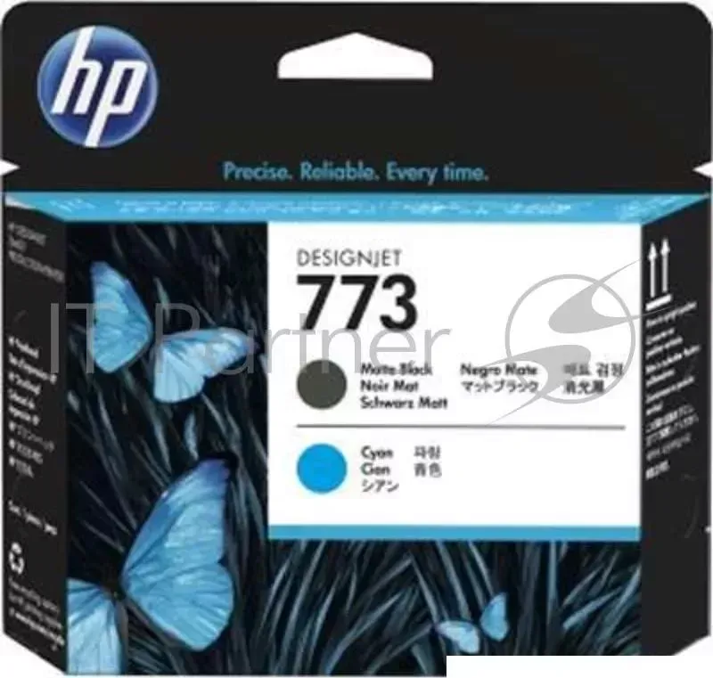 Картридж струйный HP 773 C1Q20A черный матовый/голубой печатающая головка для HP DJ Z6600 Hewlett-Packard HP HP DJ