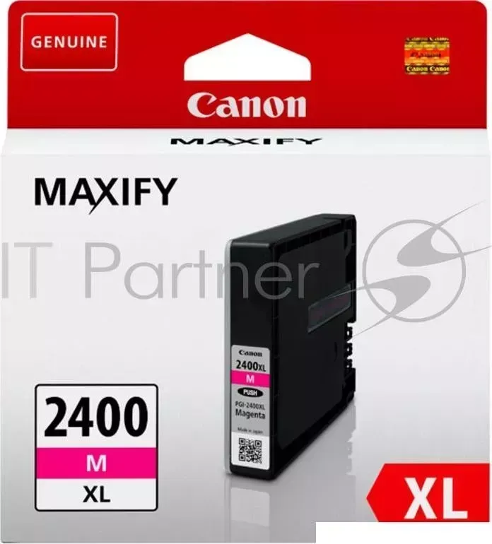 Картридж струйный CANON PGI-2400XL M Magenta пурпурный, 1500 стр., для MAXIFY iB4040/МВ5040/МВ5340 CANON M