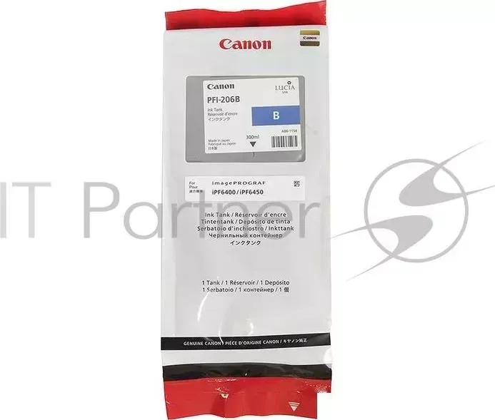 Картридж струйный CANON PFI-206 B синий для iPF6400/6450 (5311B001)