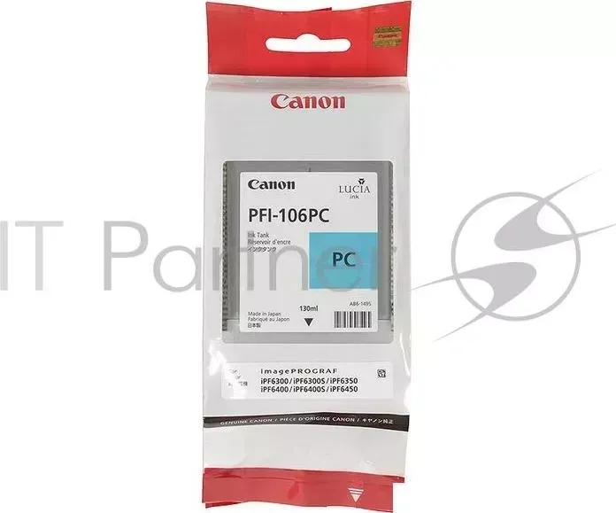 Картридж струйный CANON PFI-106 PC фото голубой для iPF6300S/6400/6450 (6625B001)