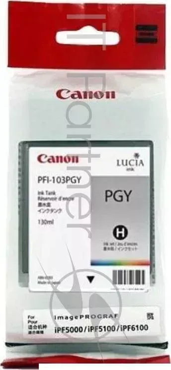 Картридж струйный CANON PFI 103 PGY 2214B001 фото серый, для iPF5100, iPF6100