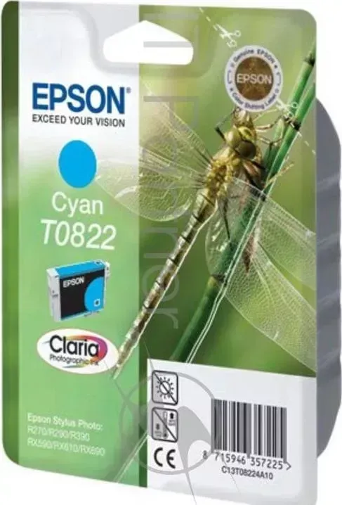 Картридж струйный EPSON C13T11224A10/C13T08224 голубой для