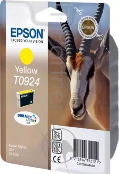 Картридж струйный EPSON T0924 желтый для