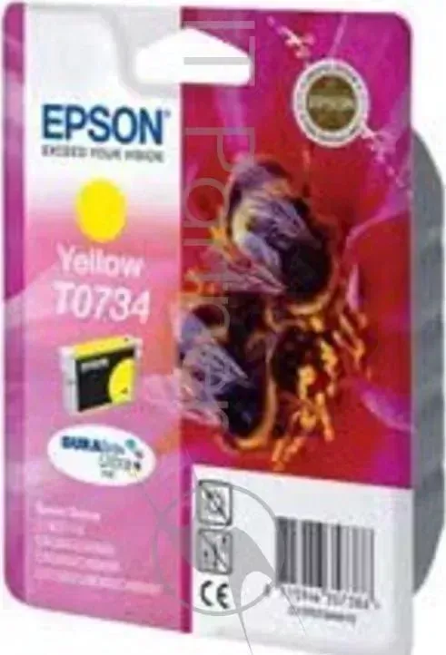 Картридж струйный EPSON T0734 желтый для