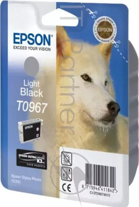 Картридж струйный EPSON C13T09674010 светло ч рный для