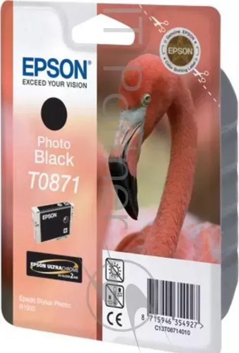 Картридж струйный EPSON C13T08714010 фото черный для