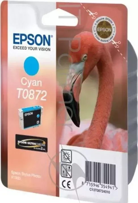 Картридж струйный EPSON C13T08724010 голубой для