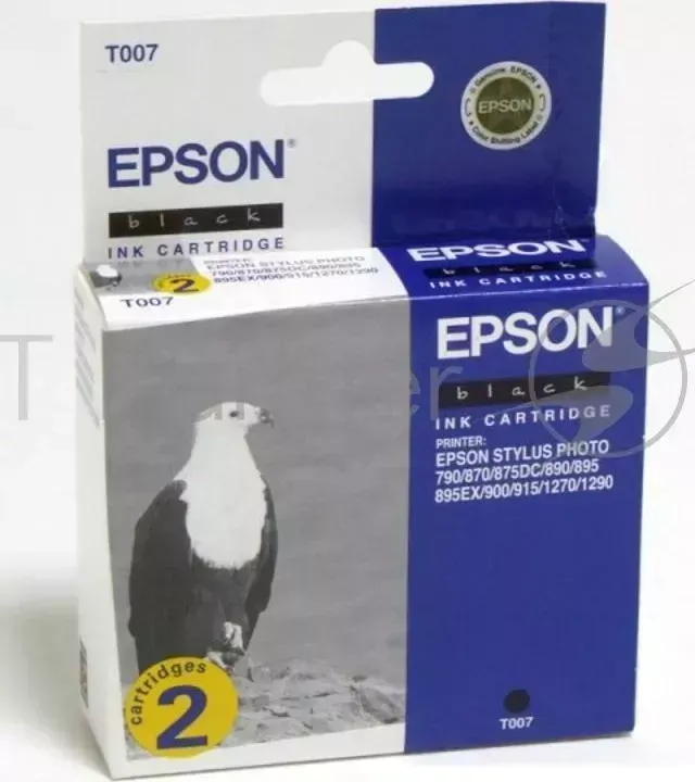 Картридж струйный EPSON C13T007402 черный x2уп. для