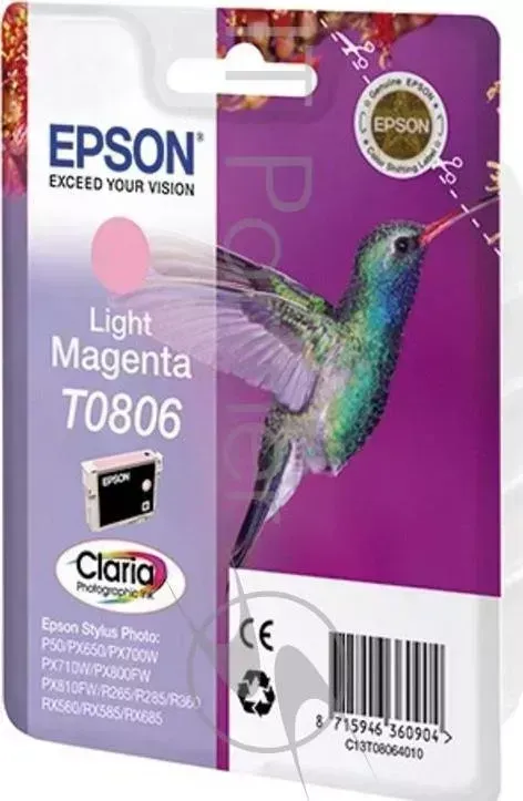 Картридж струйный EPSON C13T08064011 светло пурпурный для