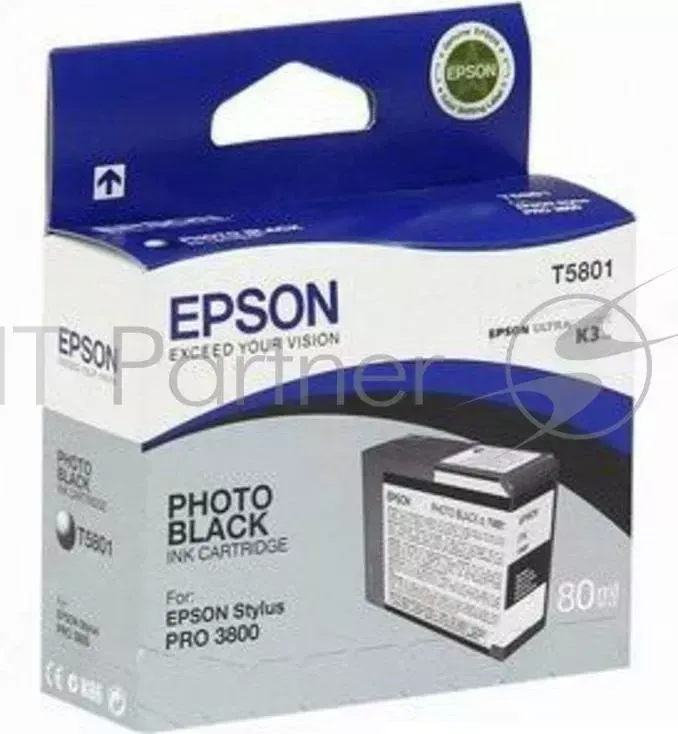 Картридж струйный EPSON C13T580100 черный для Stylus Pro 3800