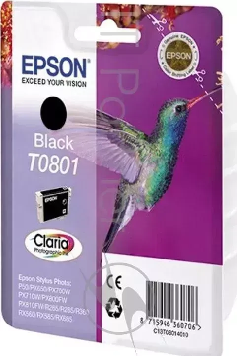 Картридж струйный EPSON C13T08014011 черный для