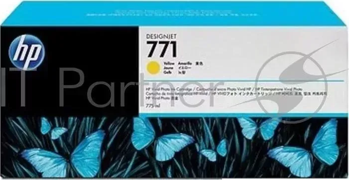 Картридж струйный HP 771C B6Y34A желтый x3уп. для HP DJ Z6200 (775мл) Hewlett-Packard HP Designjet Printer series 775 мл, 3 шт. в упаковке