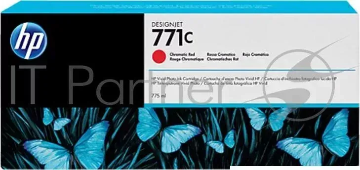 Картридж струйный HP №771C B6Y08A хроматический красный для HP DJ Z6200 (775мл) Hewlett-Packard HP 771C Designjet Printer series 775ml