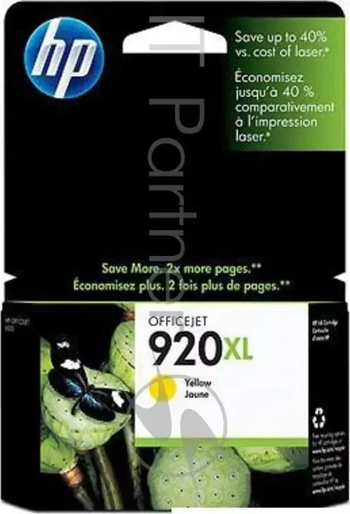 Картридж струйный HP 920XL CD974AE желтый для HP OJ 6000/6500 (700стр.) Hewlett-Packard HP Officejet