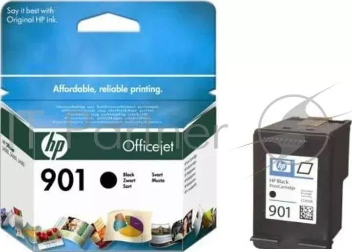 Картридж струйный HP №901 CC653AE черный для HP J4580/4660 (200стр.) Hewlett-Packard HP 901 200стр.