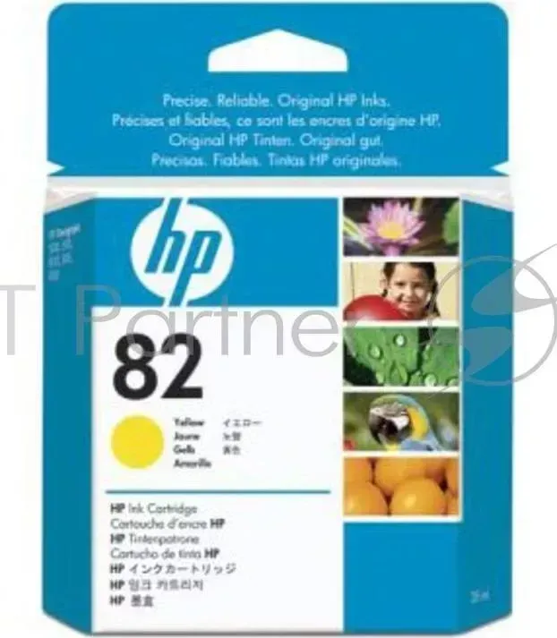Картридж струйный HP №82 CH568A желтый для HP DJ 510 (28мл) Hewlett-Packard HP 82 DesignJet 28мл