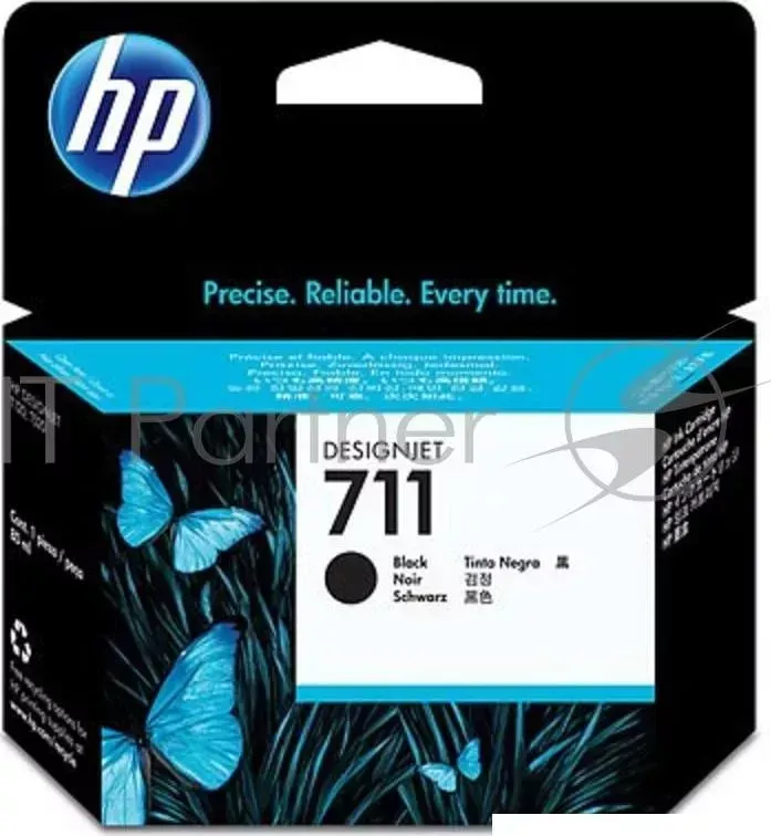 Картридж струйный HP №711 CZ133A черный для HP DJ T120/T520 (80мл) Hewlett-Packard HP 711 Designjet ePrinter series 80 мл