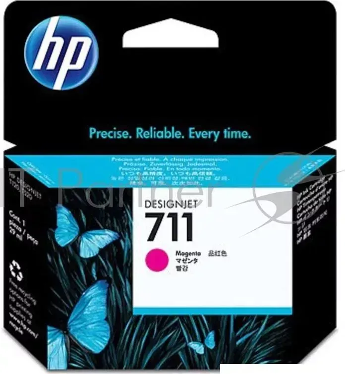 Картридж струйный HP №711 CZ131A пурпурный для HP DJ T120/T520 (29мл) Hewlett-Packard HP 711 HP Designjet ePrinter series 29 мл