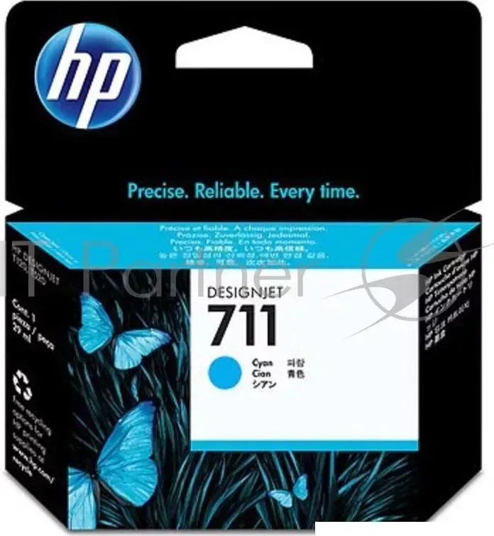 Картридж струйный HP №711 CZ130A голубой для HP DJ T120/T520 (29мл) Hewlett-Packard HP 711 Designjet ePrinter series 29 мл