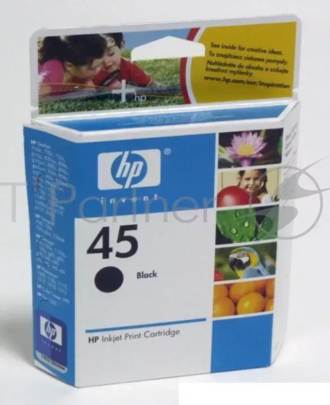 Картридж струйный HP №45 51645AE черный для HP DJ 7xxC/815C/880C/895C/9xxC/112xC/1220/6122/6127 (930стр.) Hewlett-Packard HP 45 DJ