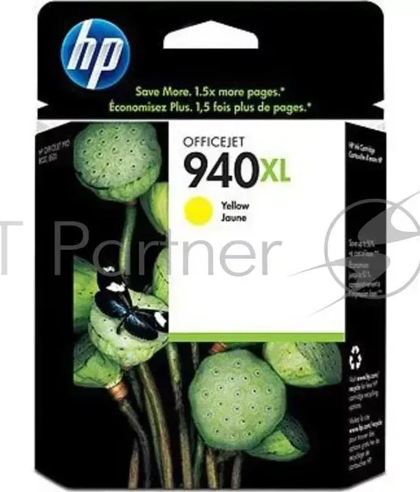 Картридж струйный HP №940XL C4909AE желтый для HP OJ Pro 8000/8500 (1400стр.) Hewlett-Packard HP 940XL Officejet
