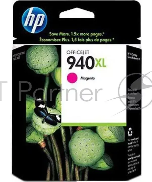 Картридж струйный HP №940XL C4908AE пурпурный для HP OJ Pro 8000/8500 (1400стр.) Hewlett-Packard HP 940XL Officejet