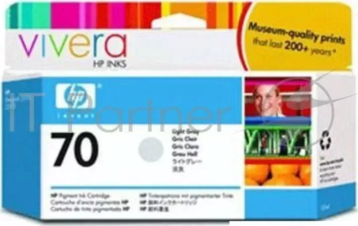 Картридж струйный HP №70 C9451A светло-серый для HP DJ Z2100/Z3100 (130мл) Hewlett-Packard HP 70 Light grey DJ 130 мл