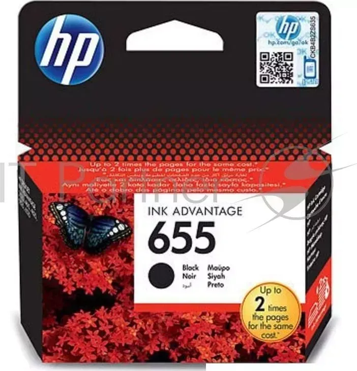 Картридж струйный HP 655 CZ109AE черный для HP DJ IA 3525/4615/4625/5525/6525 (550стр.) Hewlett-Packard HP black DJ IA 3525/5525/4515/4525