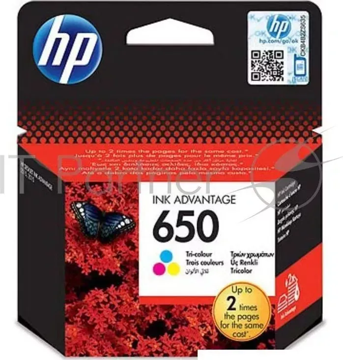Картридж струйный HP 650 CZ102AE многоцветный для HP DJ IA 2515/2516 (200стр.) Hewlett-Packard HP color DJ IA